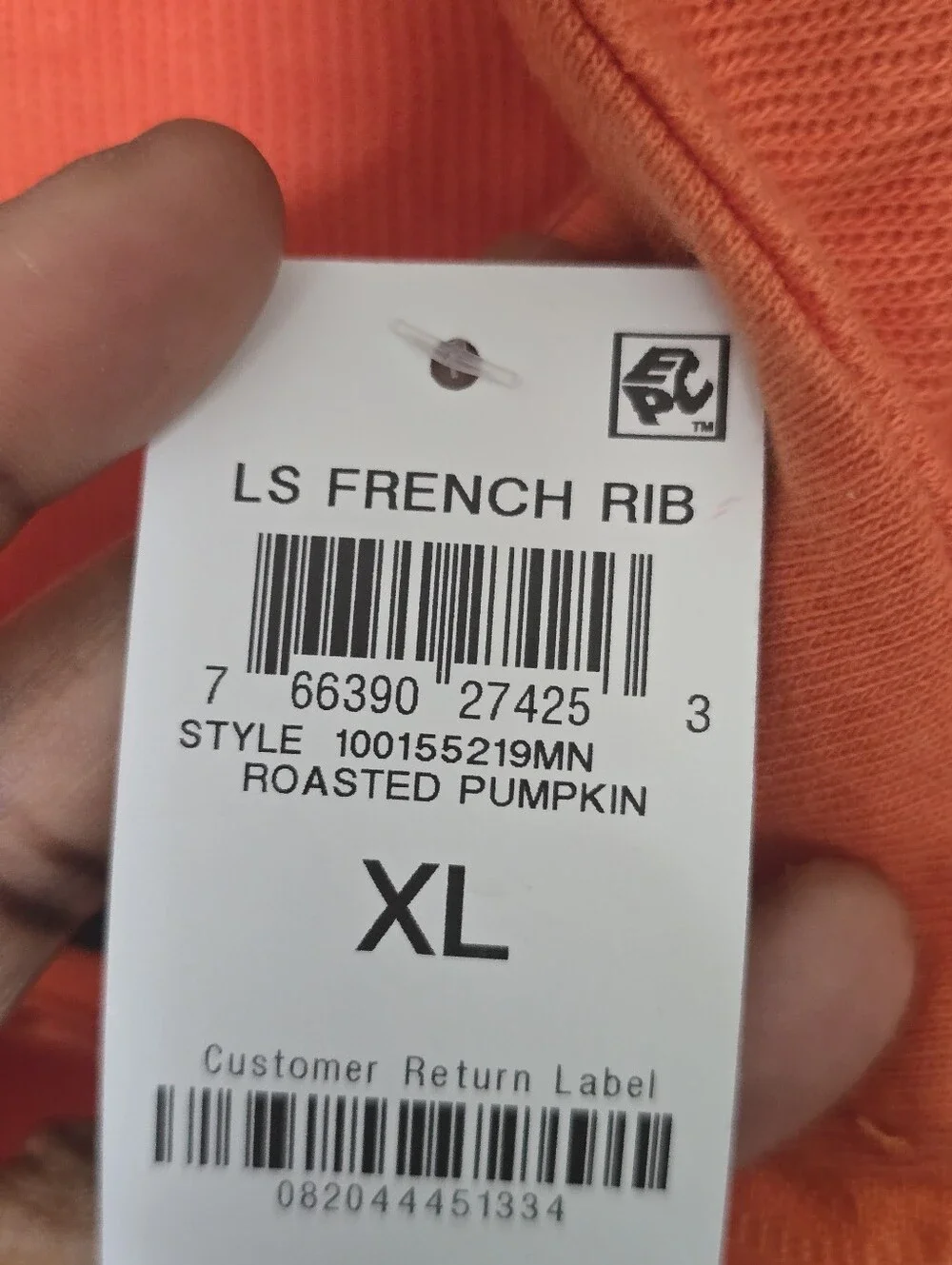 Club Room XL French Rib 1/4 Zip Pullover Sweater Roasted Pumpkin NWT Cotton Men